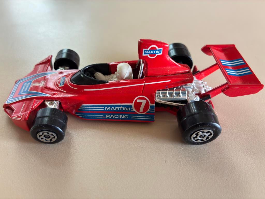 Matchbox 'Speed Kings' Martini Brabham F1 auto 1/43, Ophalen of Verzenden, Gebruikt, Auto, Matchbox