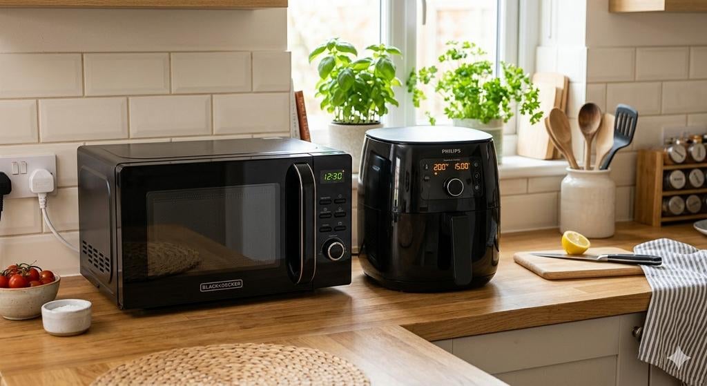 Gezocht: Kleine magnetron e/o airfryer voor schoolfeest, Witgoed en Apparatuur, Magnetrons, Ophalen
