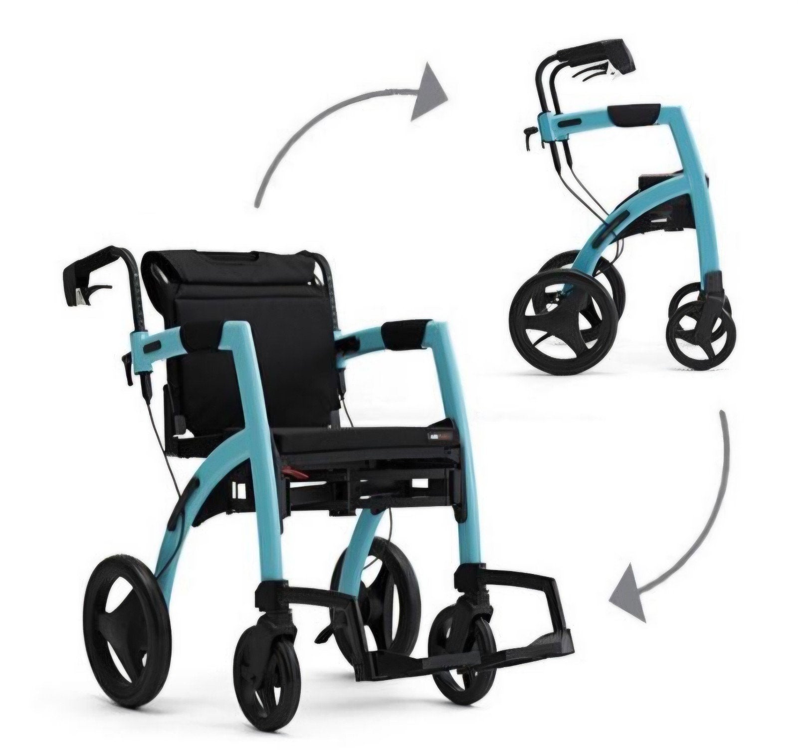Rollz Motion 2-in-1 Rollator & Rolstoel – Zeer nette staat, Ophalen, Zo goed als nieuw, Rollz Motion, Duwrolstoel