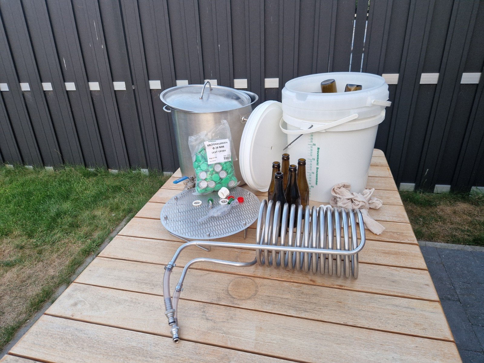 Brouwketel en bierbrouwset voor thuisbrouwen, Hobby en Vrije tijd, Overige Hobby en Vrije tijd, Ophalen, Zo goed als nieuw
