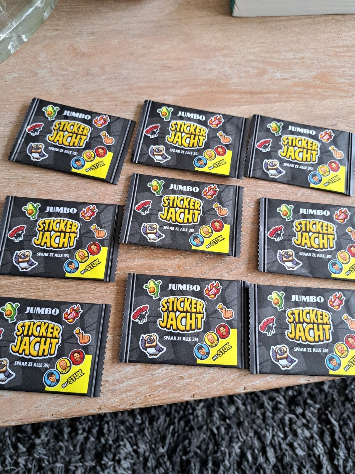 Jumbo Sticker Jacht stickers - 9 stuks. Nieuw en ongebruikt, Verzamelen, Ophalen, Nieuw, Winkel of Supermarkt