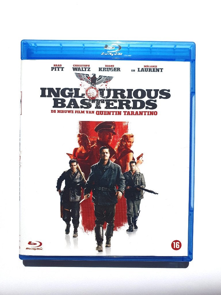 Inglourious Basterds, Cd's en Dvd's, Blu-ray, Zo goed als nieuw, Actie, Ophalen of Verzenden