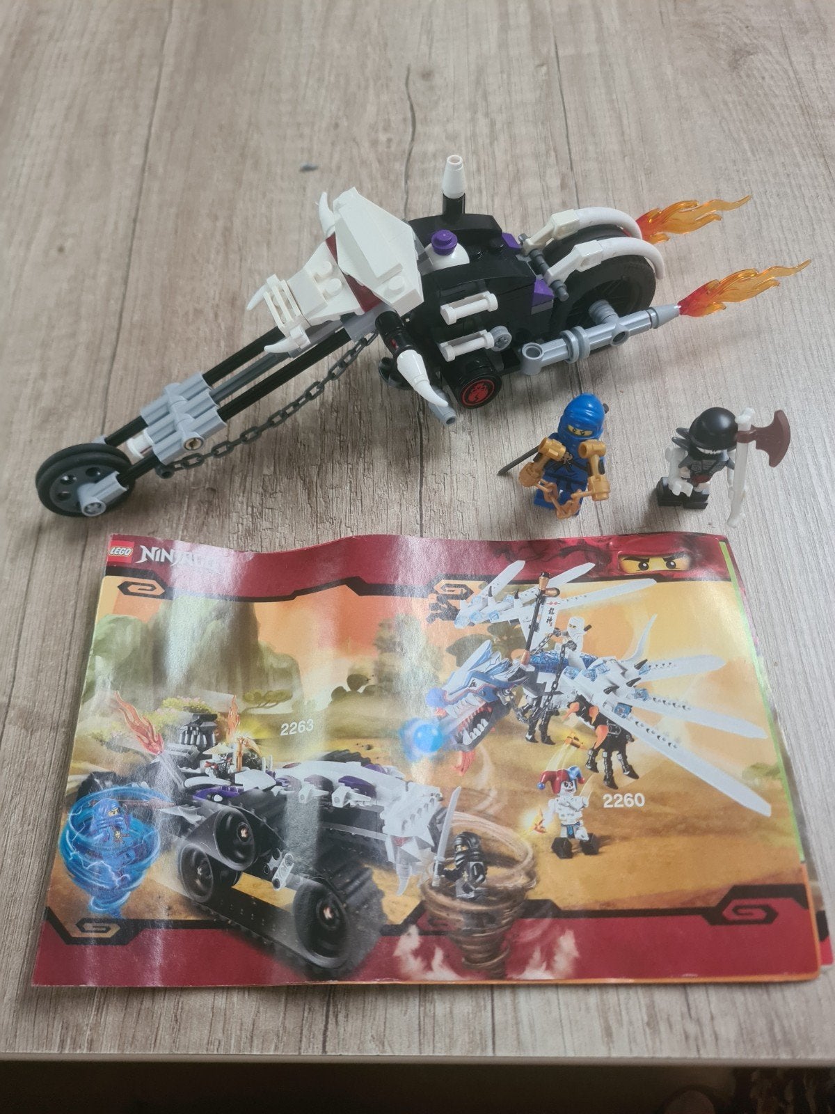 Ninjago Skull motorbike 2259, Lego, Ophalen of Verzenden, Zo goed als nieuw, Complete set