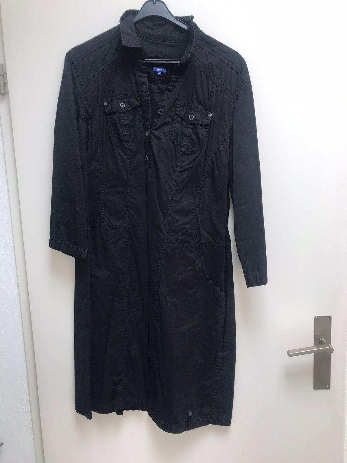 ZWARTE KATOENEN JURK VAN CECIL, maat XXL, Maat 46/48 (XL) of groter, Knielengte, Gedragen, Verzenden