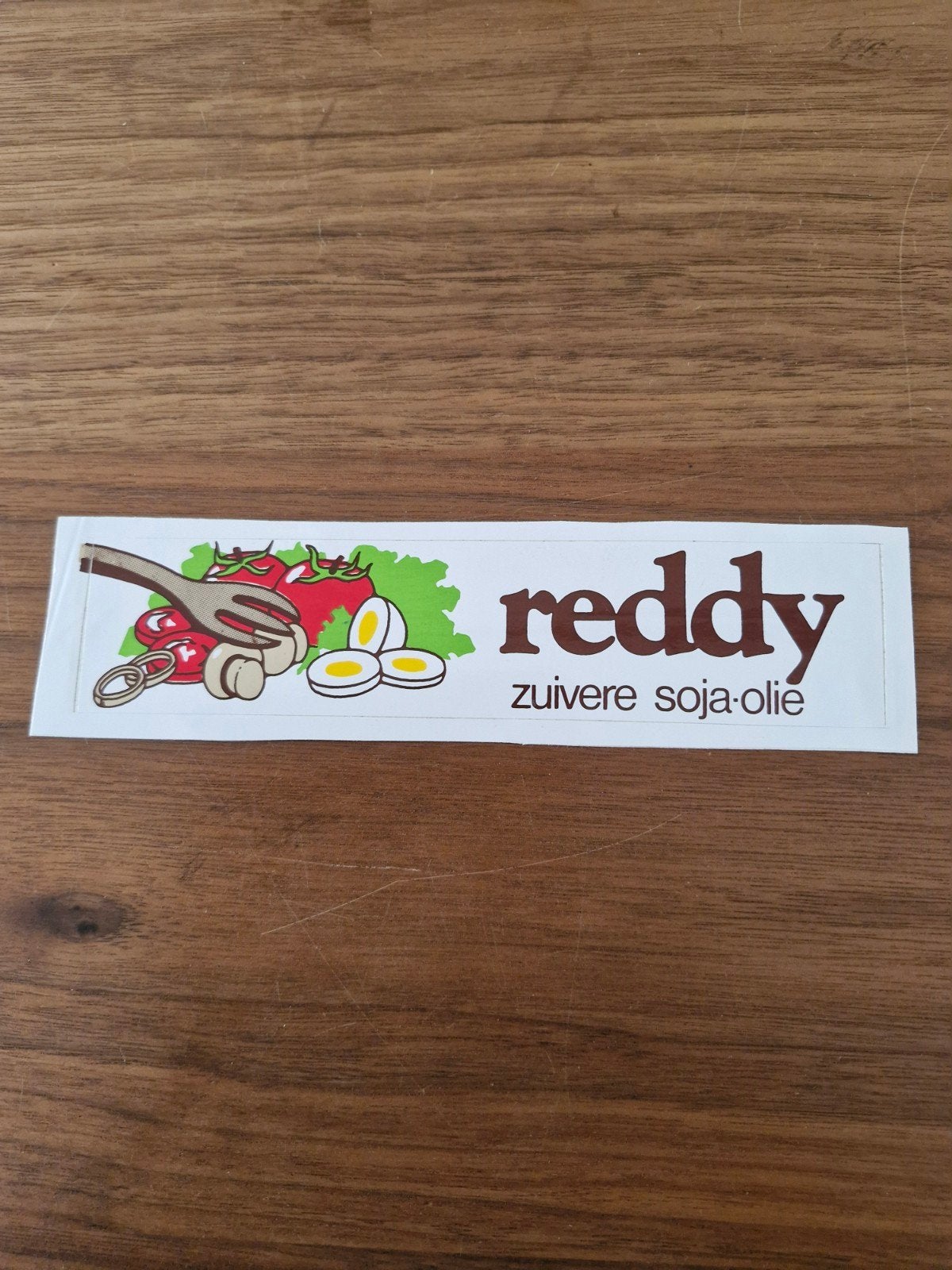 10316 Vintage Reddy Zuivere Soja-olie Sticker, Ophalen of Verzenden, Gebruikt, Overige typen
