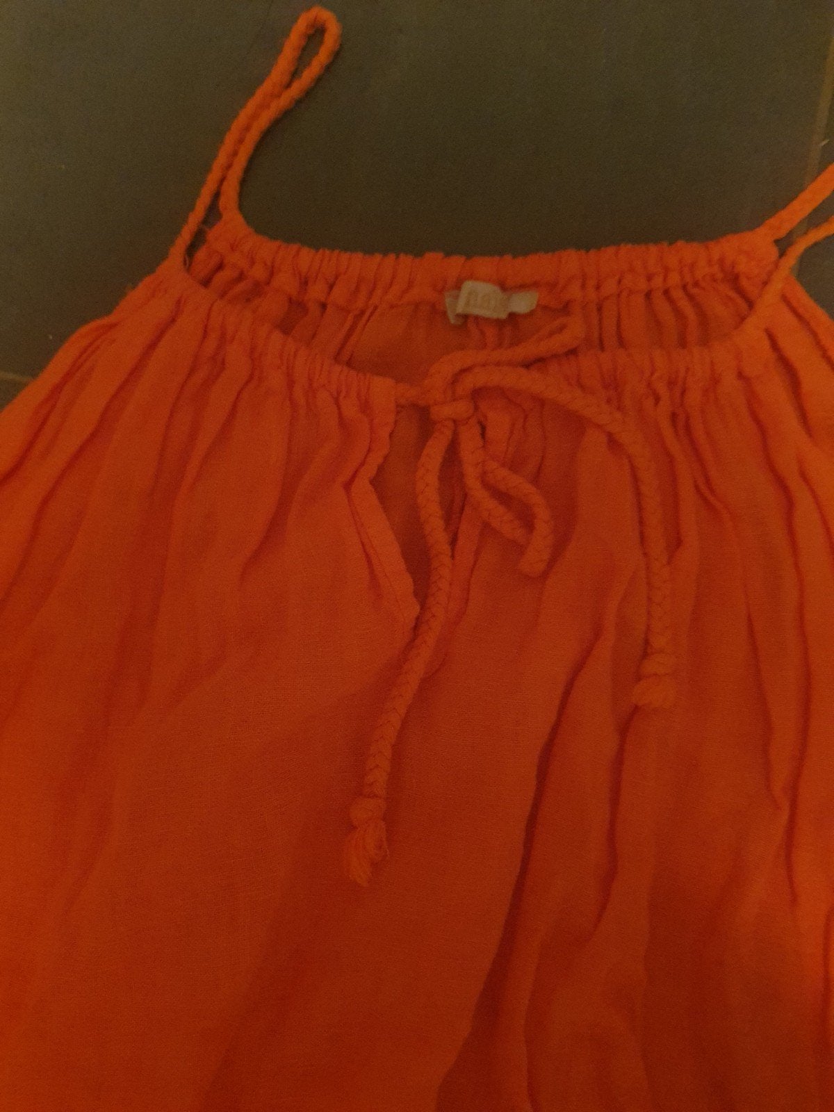 Nais zomerjurk linnen oranje - Zo goed als nieuw, Kleding | Dames, Ophalen of Verzenden