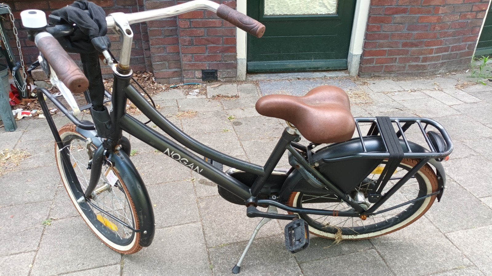 Nogan transportfiets 20 inch met voordrager, Terugtraprem, Gebruikt, Minder dan 47 cm, Ophalen
