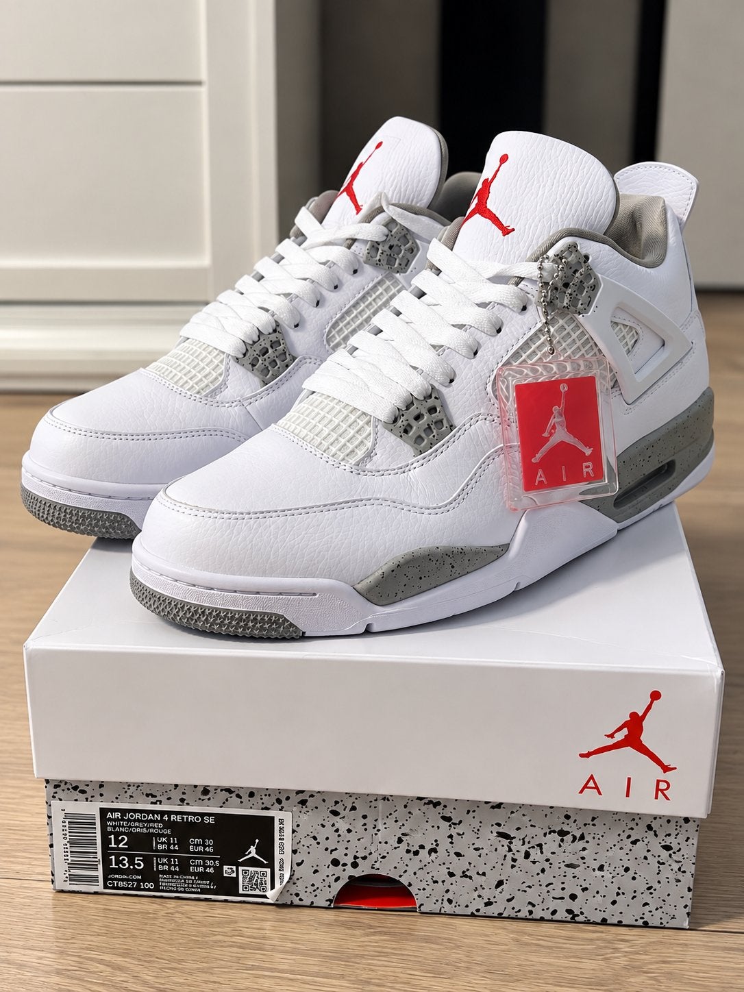 Air Jordan 4 Retro White Oreo – nieuw – maat 46, Kleding | Heren, Wit, Nieuw, Ophalen of Verzenden, Sneakers of Gympen