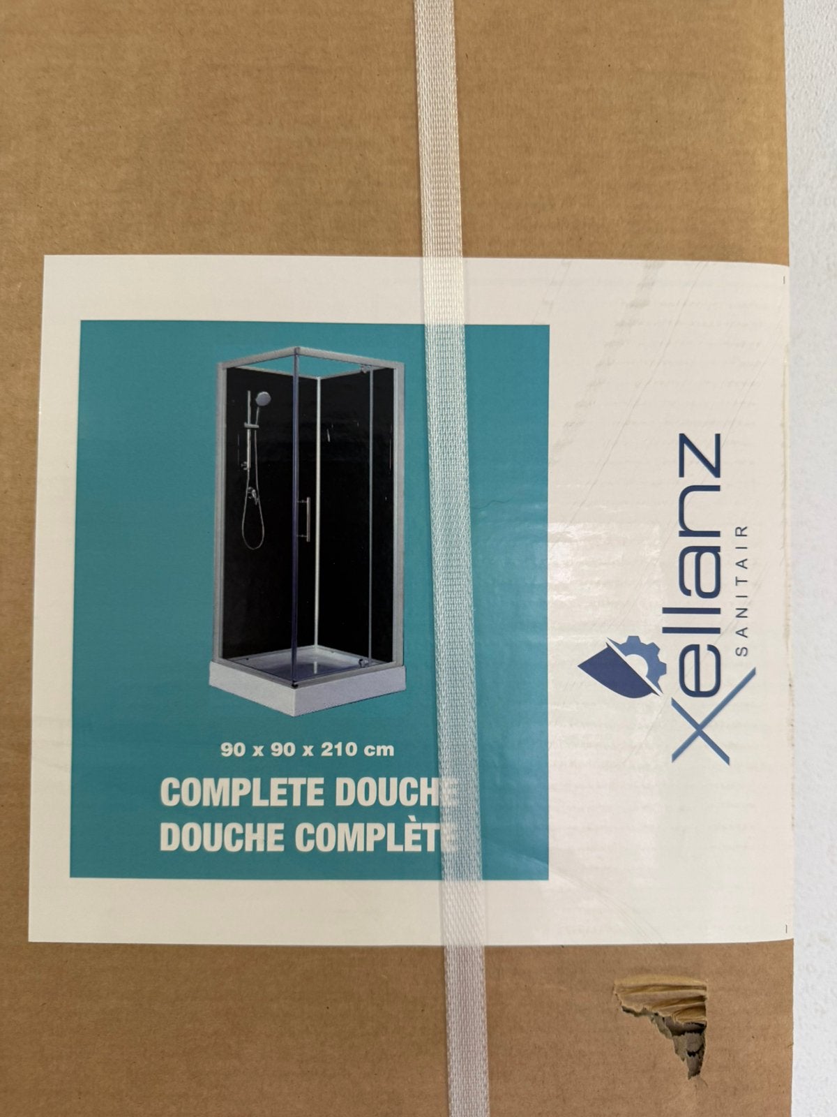 Xellanz complete douche 90x90x210 cm, Doe-het-zelf en Verbouw, Sanitair, Ophalen, Nieuw, Douche