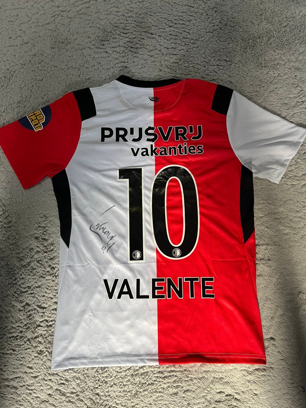 Gesigneerd Feyenoord Shirt Luciano Valente, Verzenden, Zo goed als nieuw, Shirt