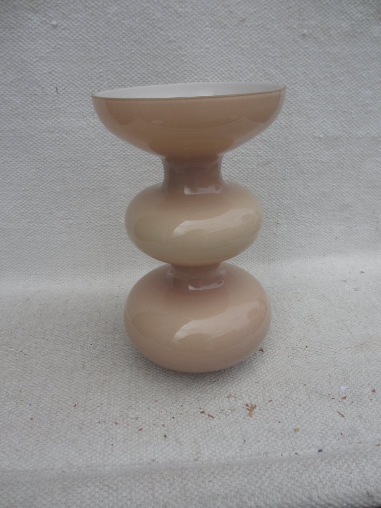 Vintage mond geblazen vaas Italy jaren 60/ 70