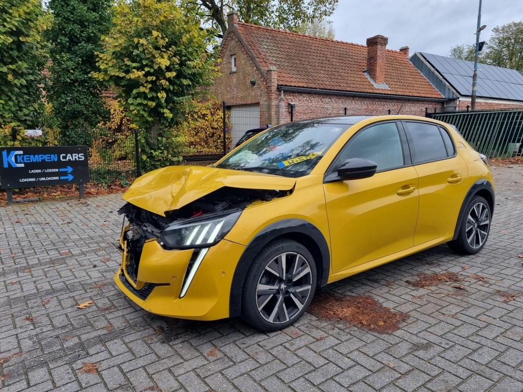 Peugeot 208 1.2 PureTech GT-Line Pano Led (bj 2020), Auto diversen, Schadeauto's, Peugeot, Handgeschakeld, Benzine, Hatchback