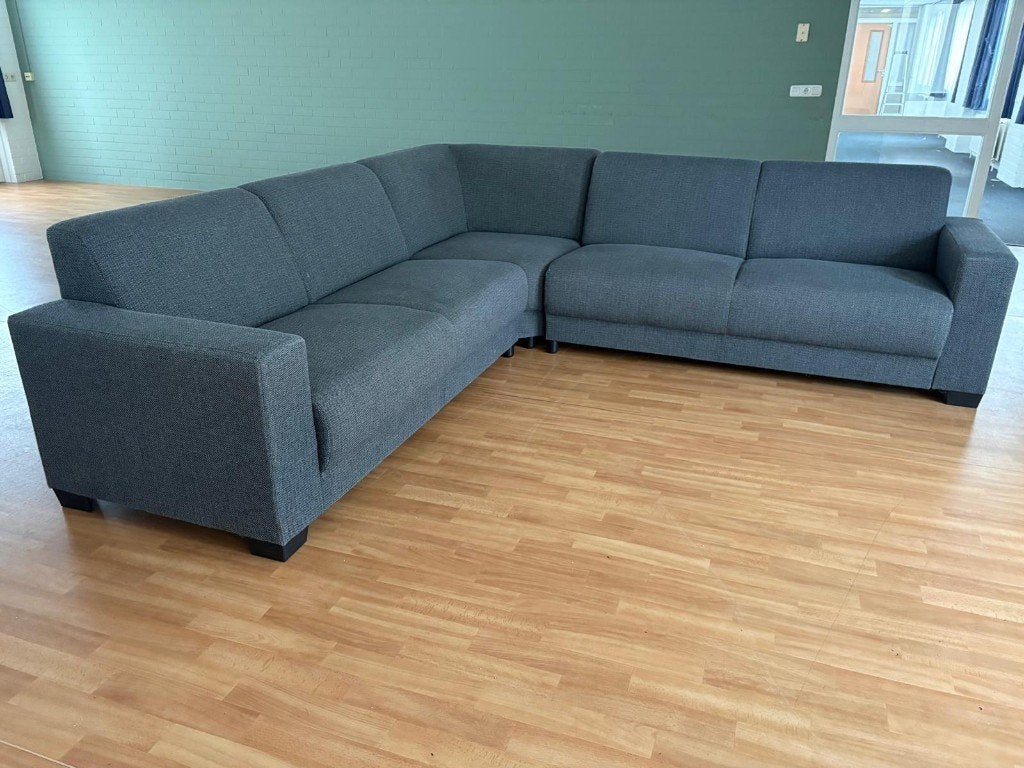 Grote Grijze Hoekbank 275x275 cm - Zo Goed Als Nieuw, Ophalen, 250 tot 300 cm, 100 tot 125 cm, Hoekbank