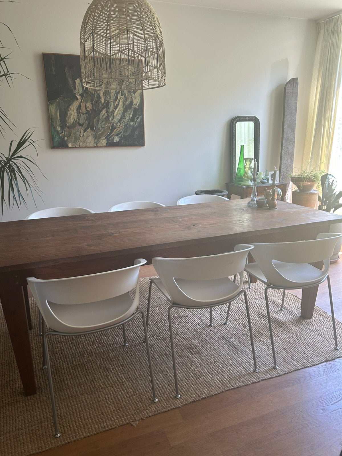 6 kastel kicca design stoelen kunststof, Ophalen, Kunststof, 50 tot 100 cm, Zo goed als nieuw