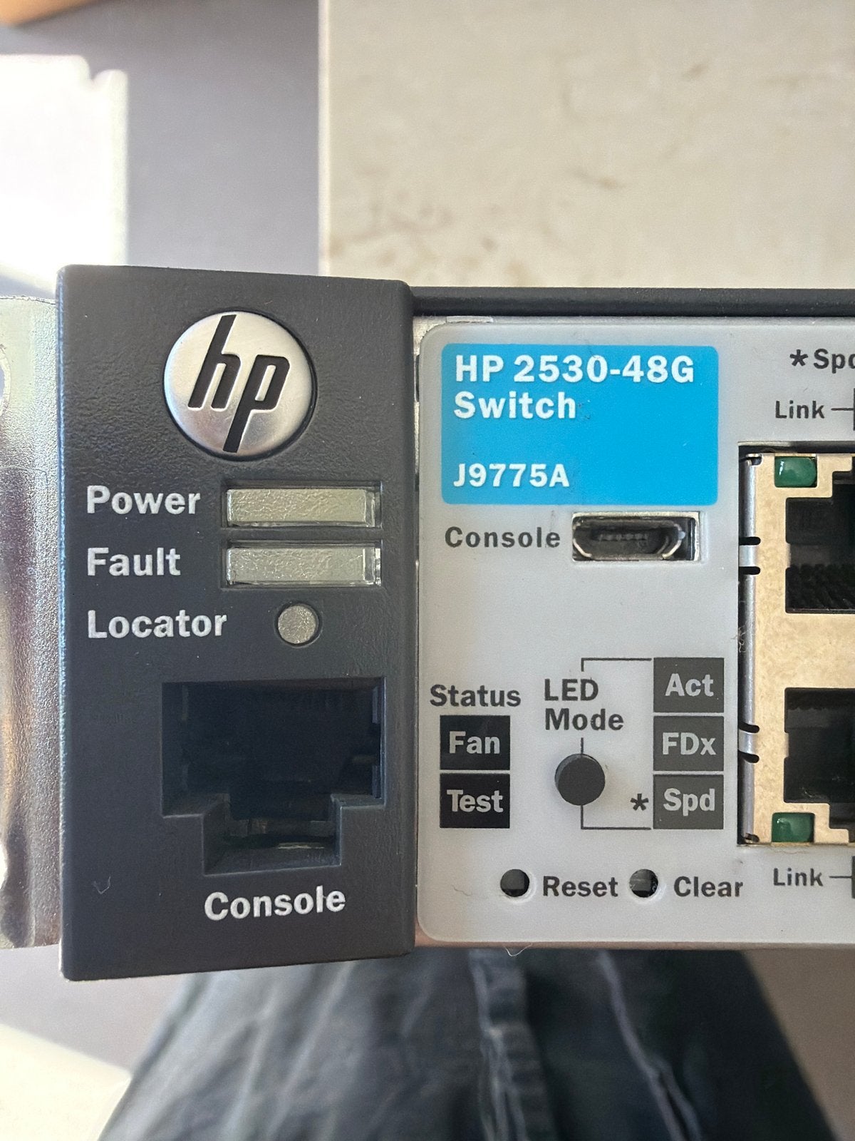 HP 2530-48G Switch J9775A - 48-poorts Gigabit Ethernet, Ophalen, Gebruikt