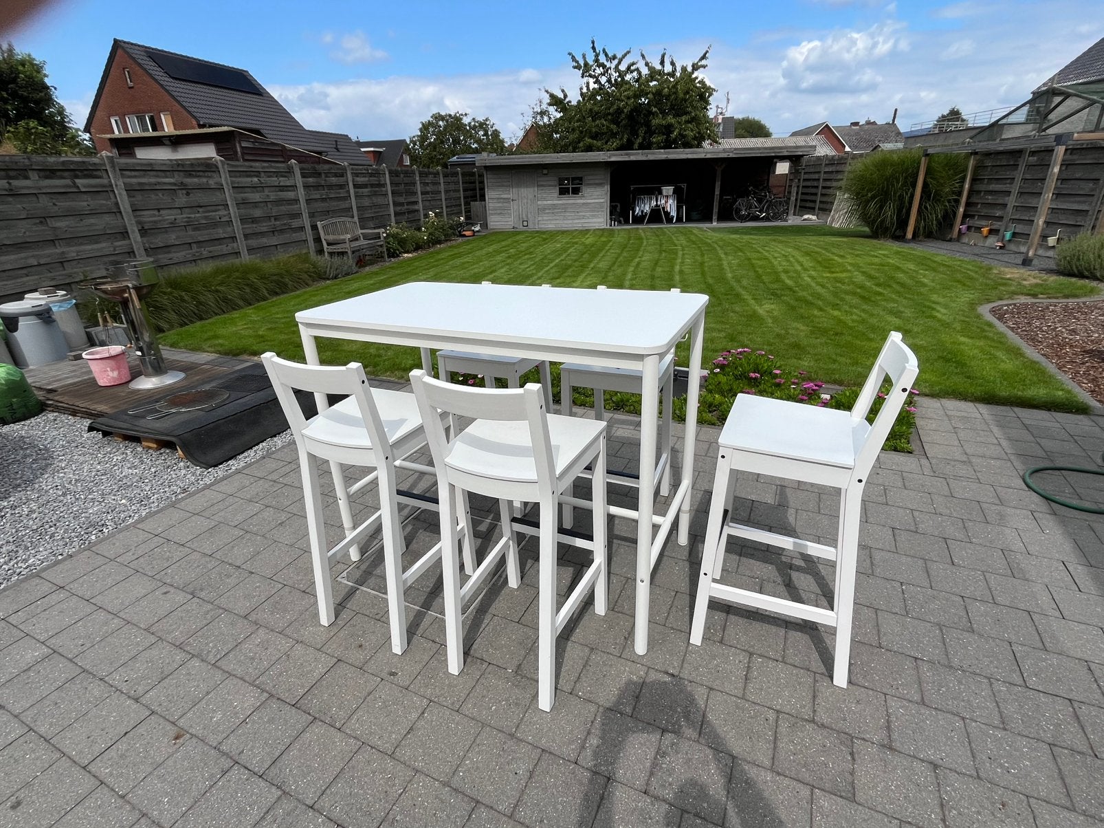 Bartafel met 5 barbrukken, Ophalen, Gebruikt