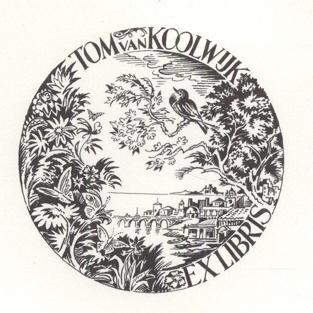 1743 Ex Libris Nederland : Thijs Mauve, 1986, Verzenden, Ex libris