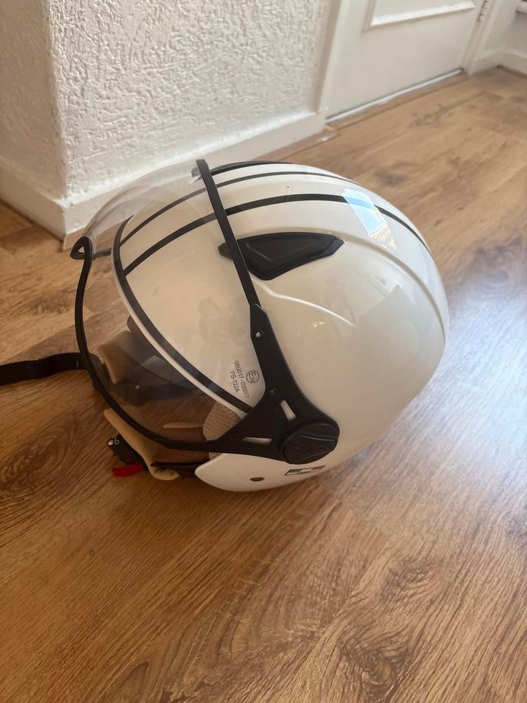 Witte Scooterhelm Maat M - Zo goed als nieuw, Ophalen of Verzenden, Zo goed als nieuw, Medium