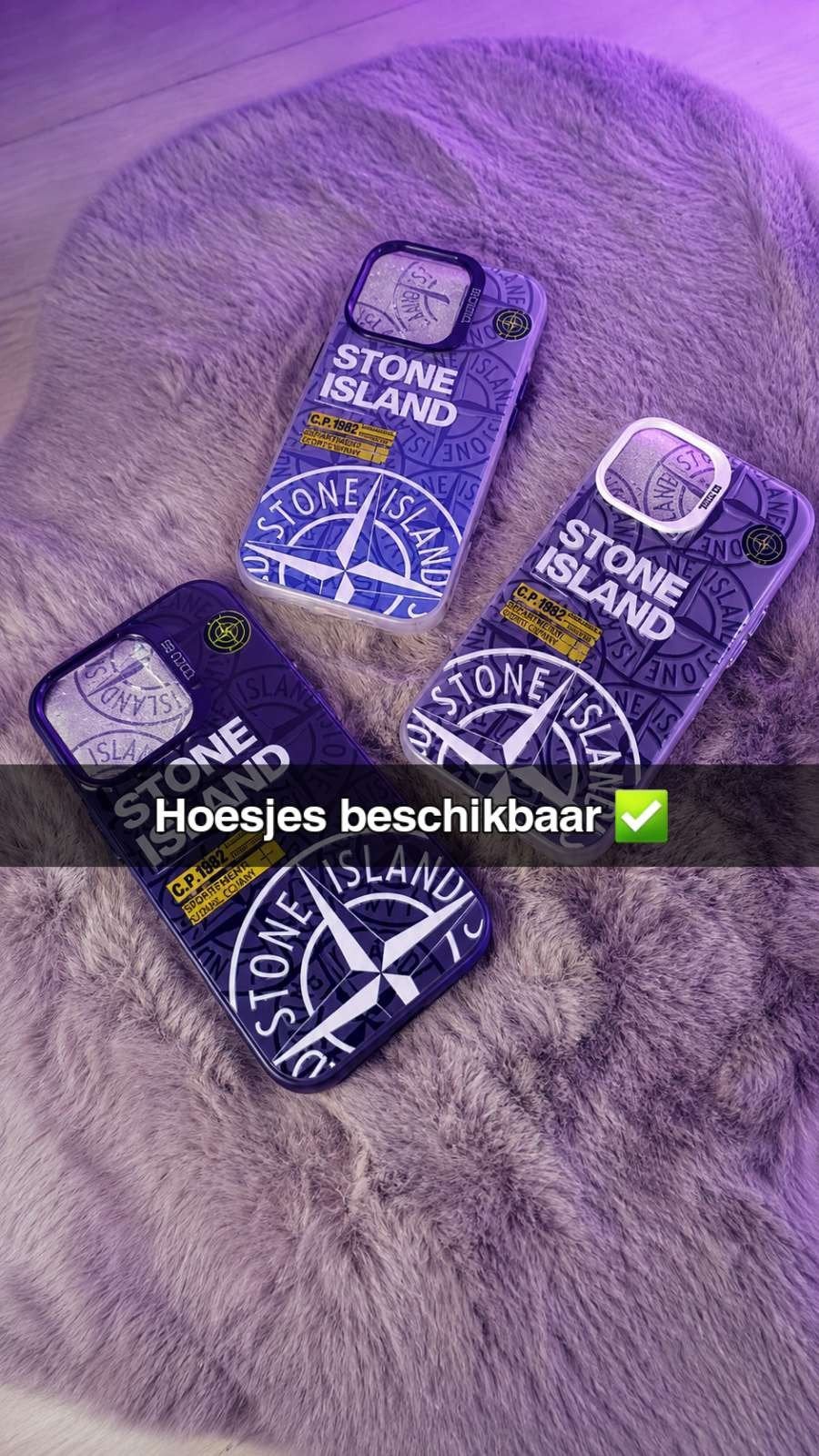 Stone Island Hoesjes - Hoge Kwaliteit iPhone Bescherming, Kunststof, Nieuw, Hoesje of Tasje, Ophalen of Verzenden