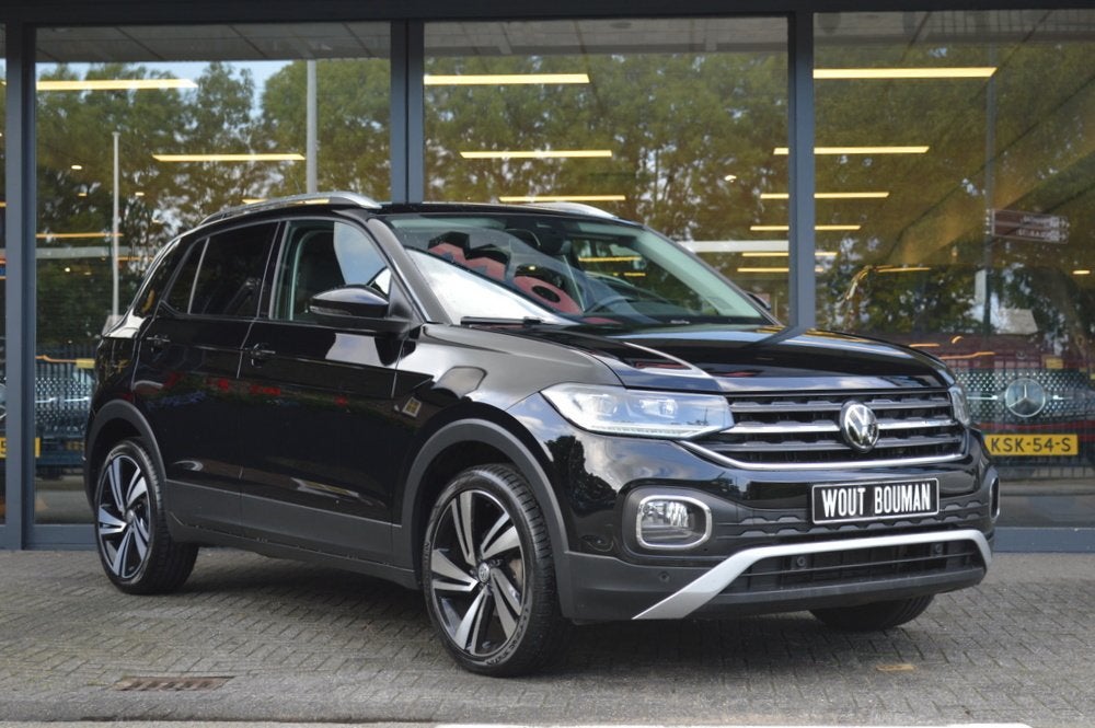 Volkswagen T-Cross 1.0 TSI R-Line DSG Led Navi Acc Camera Ca, Gebruikt, Euro 6, Zwart, Bedrijf