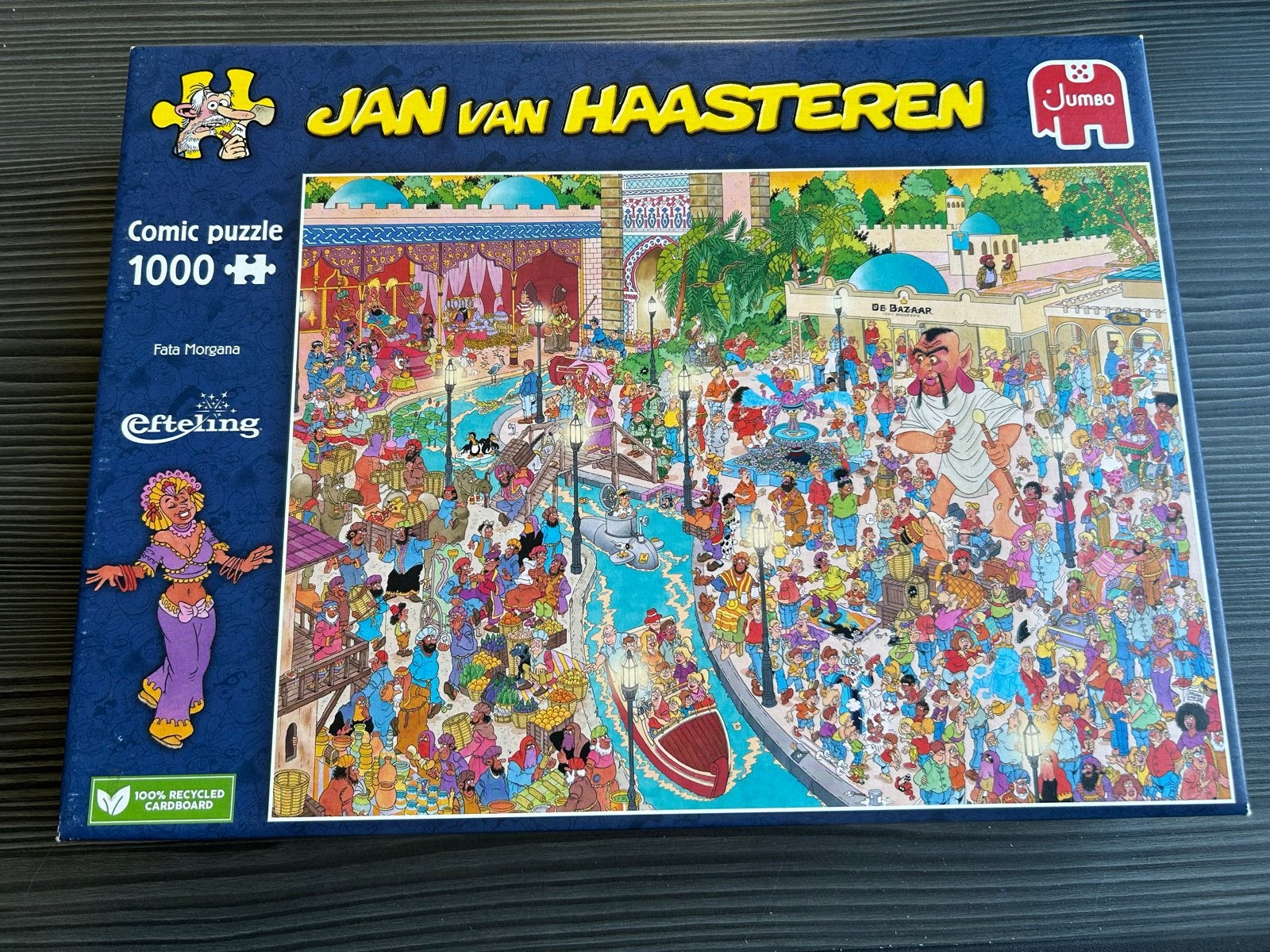 Jan van Haasteren Fata Morgana Efteling puzzel 1000 stukjes, Ophalen of Verzenden, 500 t/m 1500 stukjes, Zo goed als nieuw, Legpuzzel