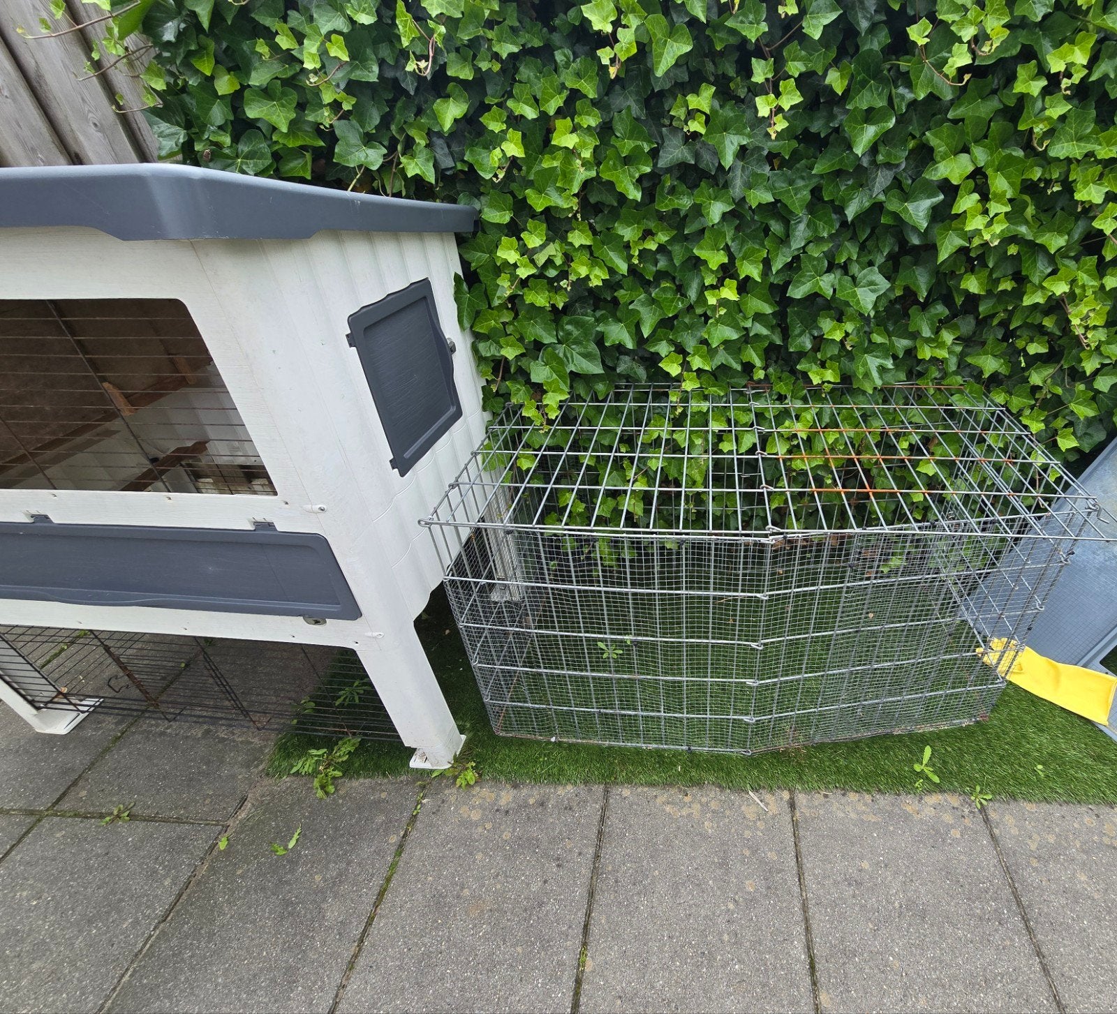 Konijnenhok ferplast buiten en nog veel meer!, Dieren en Toebehoren, Knaagdieren en Konijnen | Hokken en Kooien, Ophalen, 110 cm of meer