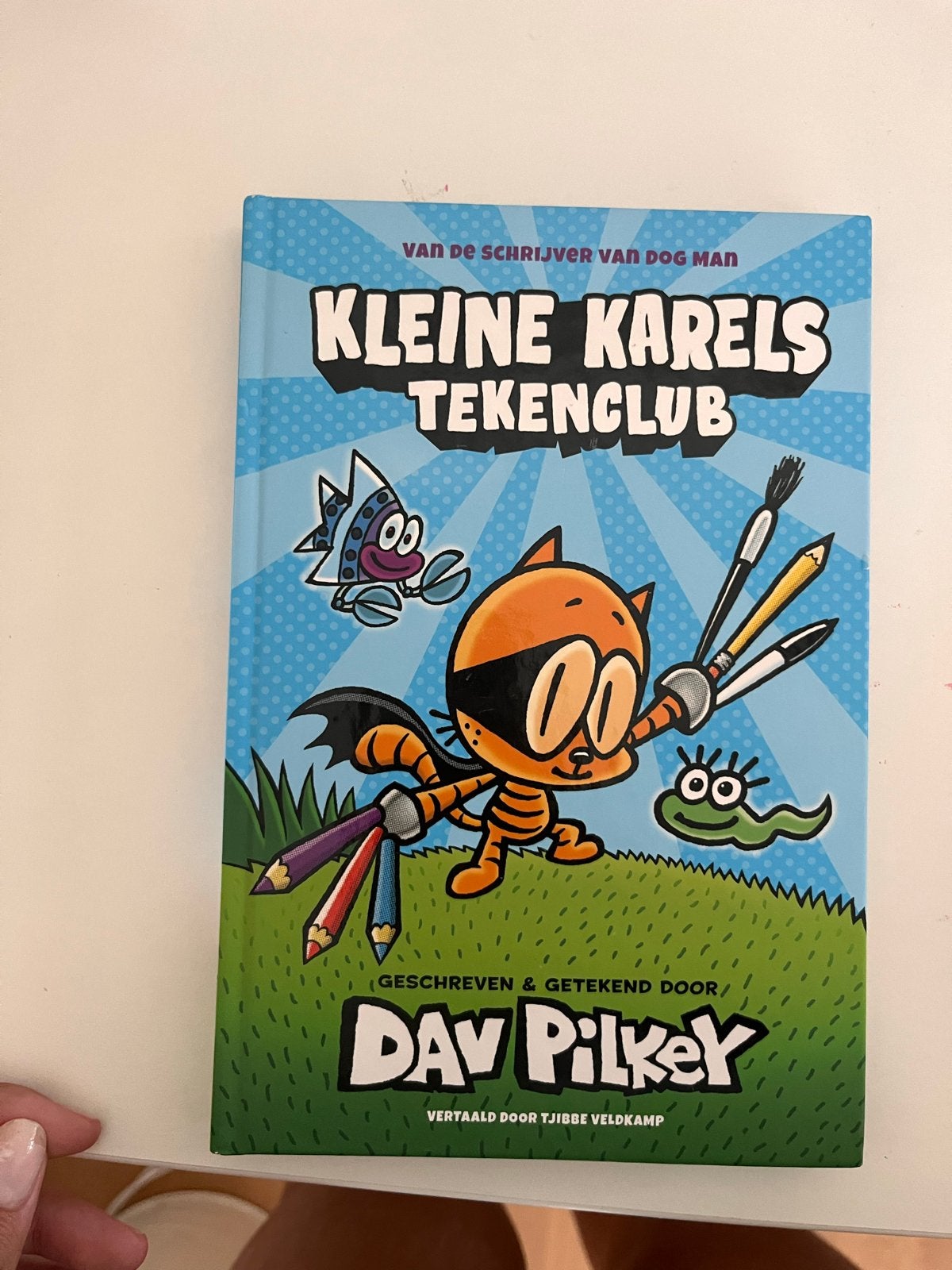 Kleine Karels Tekenclub - Dav Pilkey, Ophalen of Verzenden, Zo goed als nieuw, Fictie algemeen