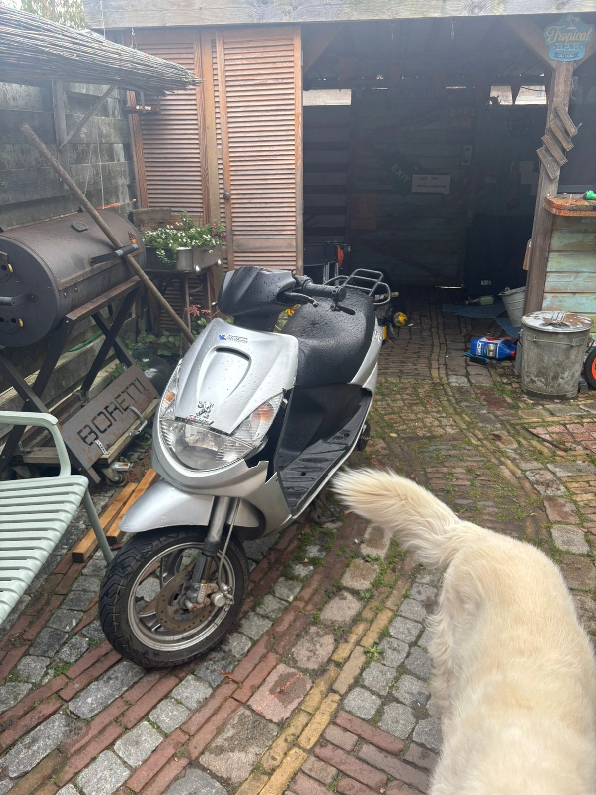 Viva blauwe plaat wok, Ophalen, Zo goed als nieuw, Tweetakt, Peugeot