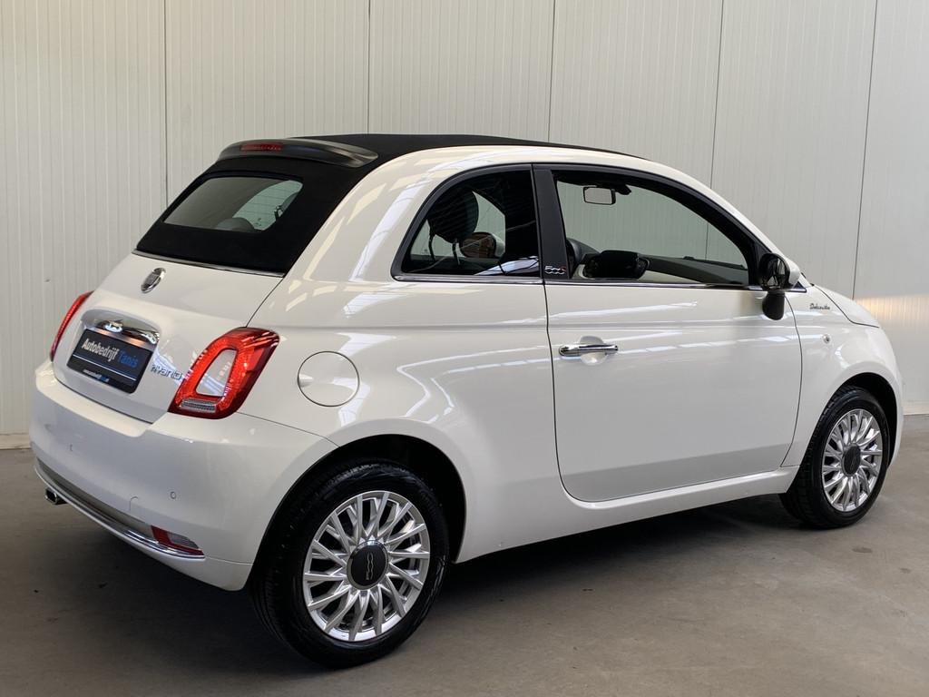 Fiat 500C 1.0 Hybrid Dolcevita LEDER-NAVI by CARPLAY-AIRCO/E, Auto's, Voorwielaandrijving, 12 maanden, Gebruikt, Euro 6