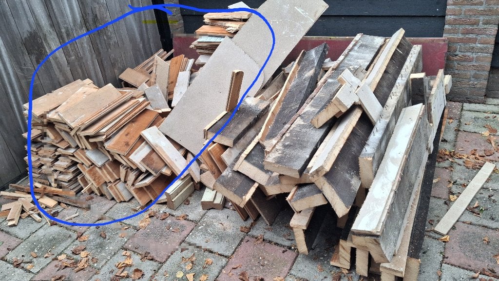 Stookhout, Minder dan 3 m³, Ophalen