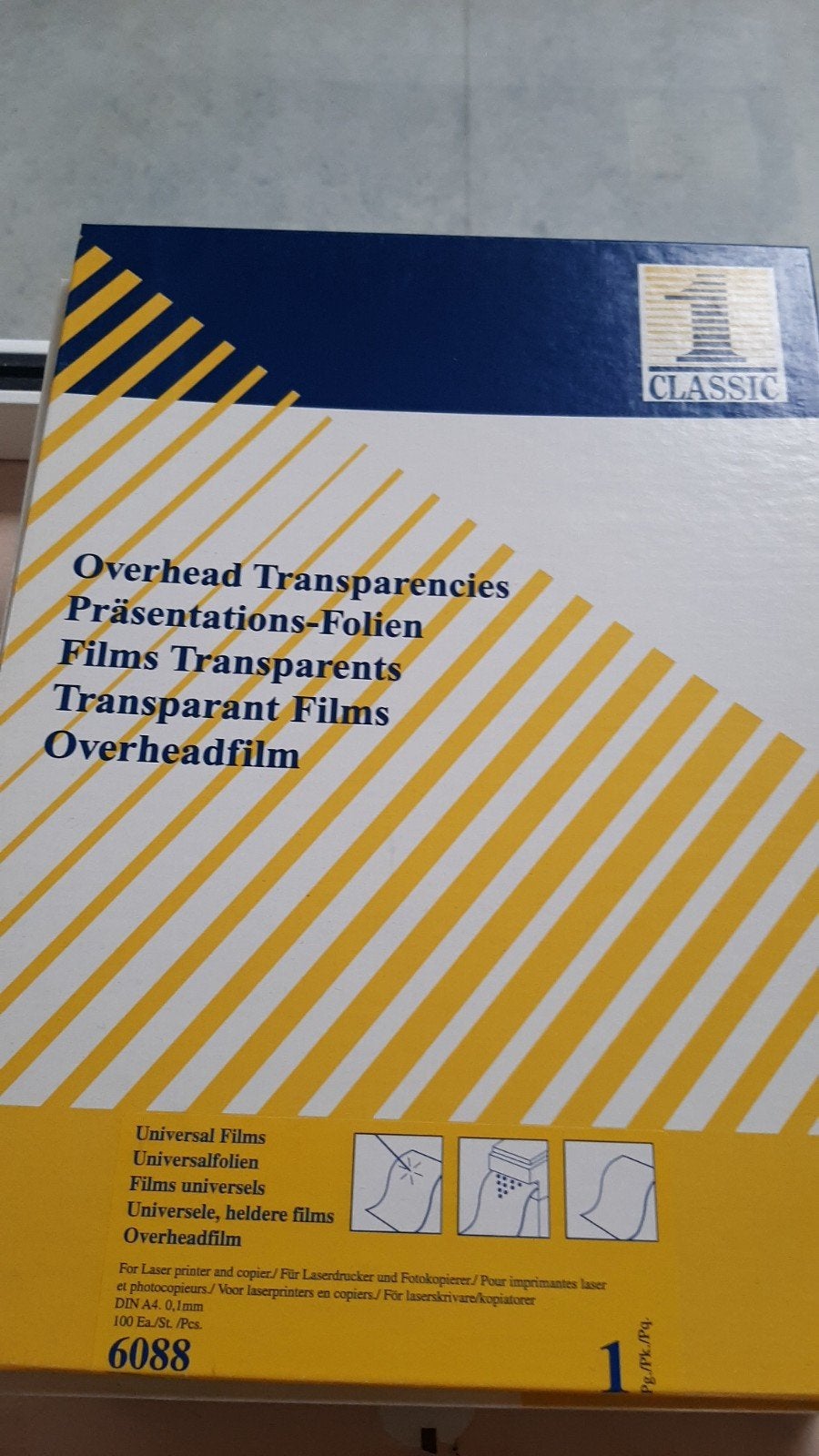 Transparante folies voor overhead, Diversen, Ophalen, Nieuw