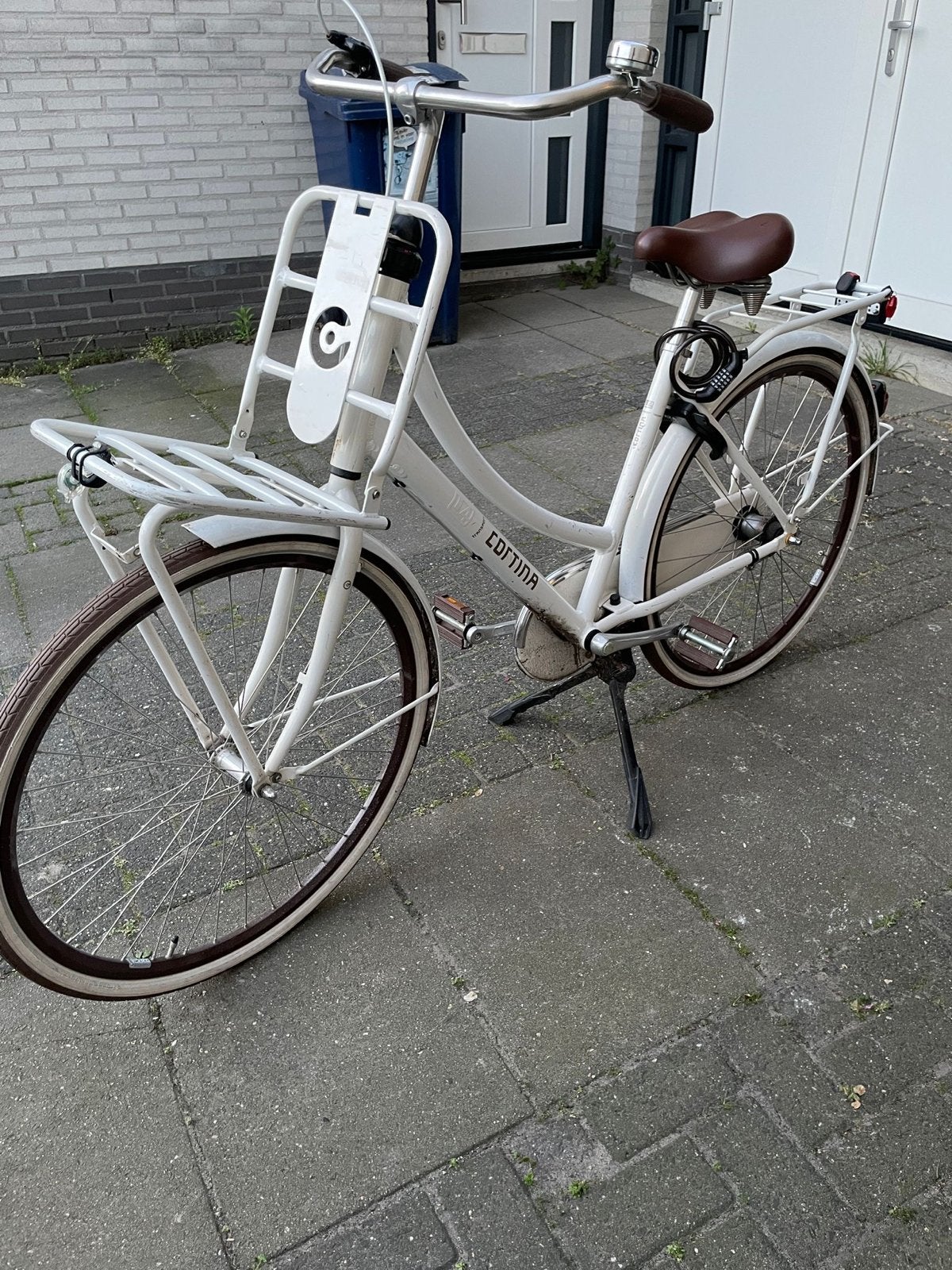 Cortina Transportfiets Dames 28 inch, Terugtraprem, Gebruikt, 50 tot 53 cm, Ophalen