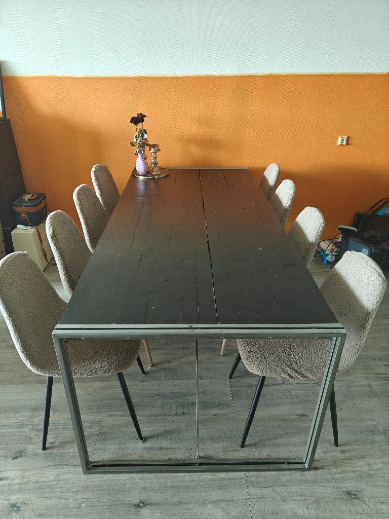 grenen eetkamertafel, Ophalen, Grenenhout, Gebruikt, Industrieel, grenen