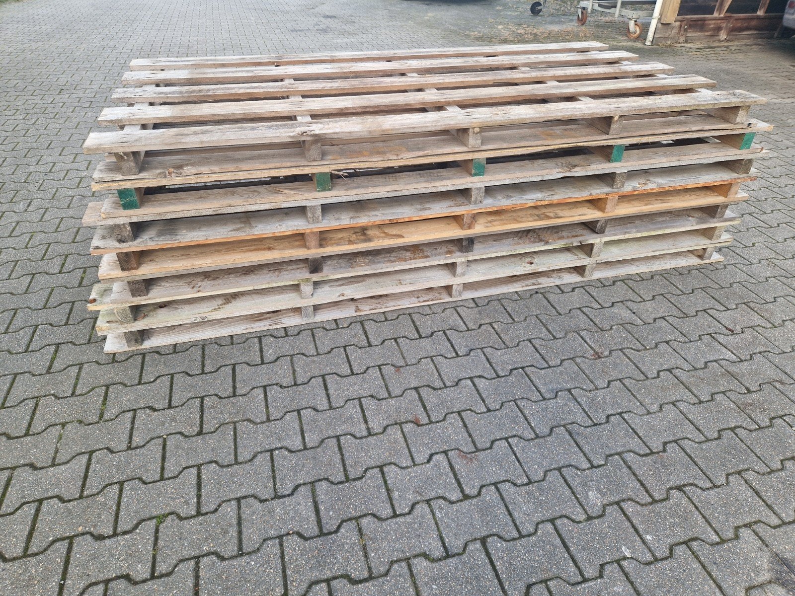 partij lange pallets/ lengte pallets, 7 stuks