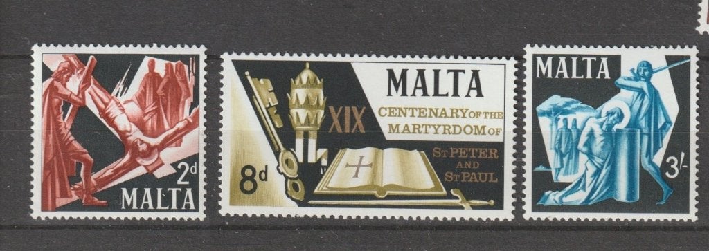 TSS Kavel 340071 Malta   pf minr 353-355, Ophalen, Malta, Postfris