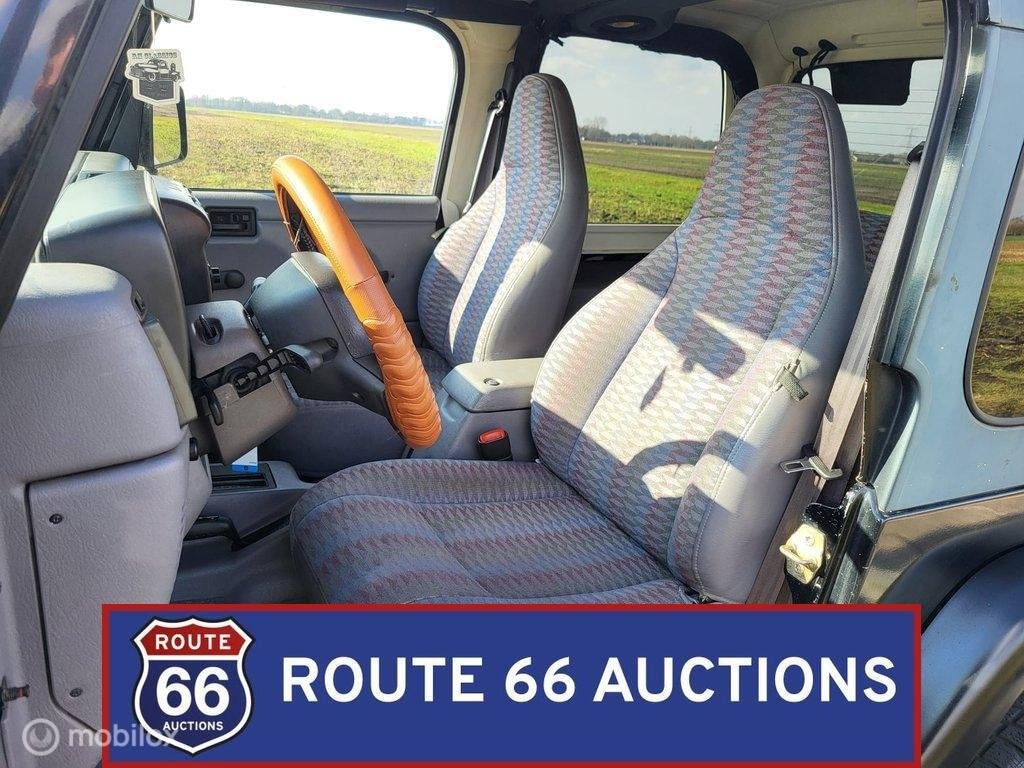 Jeep Wrangler TJ 4.0 Sport | 1998 | Route 66 Auctions, Auto's, Jeep, Overige carrosserieën, Zwart, Bedrijf
