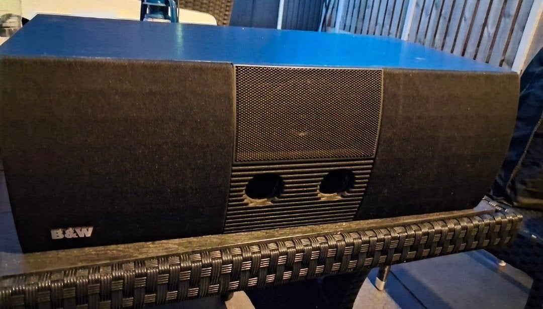 B&W 600 IFS Center Speaker - Zwart, Gebruikt, Ophalen of Verzenden, Bowers & Wilkins (B&W), Geschikt voor surround/home cinema