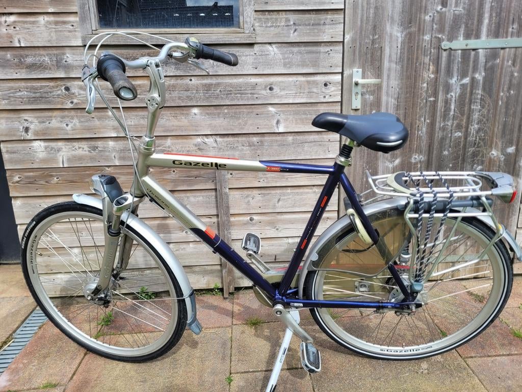 Herenfiets, Fietsen en Brommers, Fietsen | Heren | Herenfietsen, Versnellingen, Ophalen of Verzenden, Zo goed als nieuw, 61 tot 65 cm