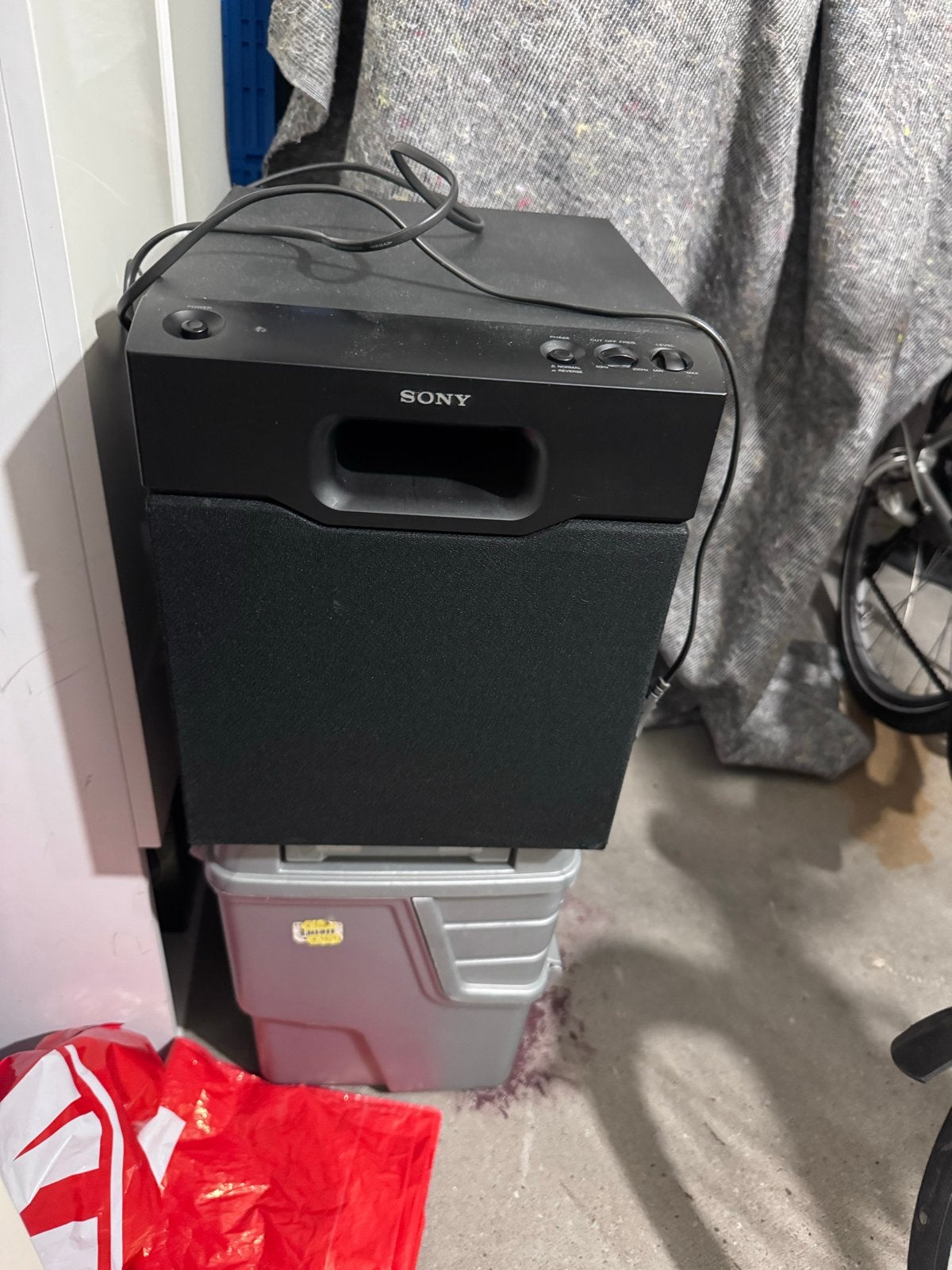 Sony SA-WM20 actieve subwoofer - Krachtige bas, Ophalen, Gebruikt, Subwoofer, 60 tot 120 watt