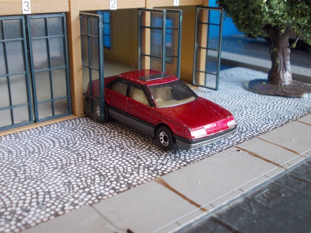 1:60 Rover 800 Sterling - Matchbox Nr.4 metallic-rood, Ophalen of Verzenden, Gebruikt, Auto