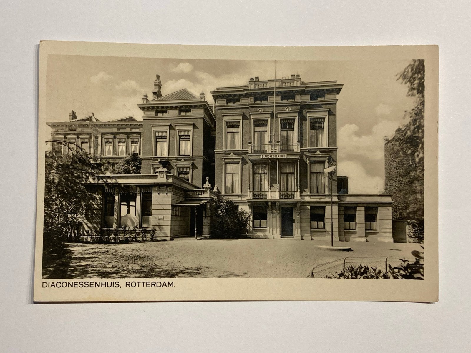 Oude Ansichtkaart: Diaconessenhuis, Rotterdam (1932), Verzamelen, Verzenden, 1920 tot 1940, Gelopen, Zuid-Holland