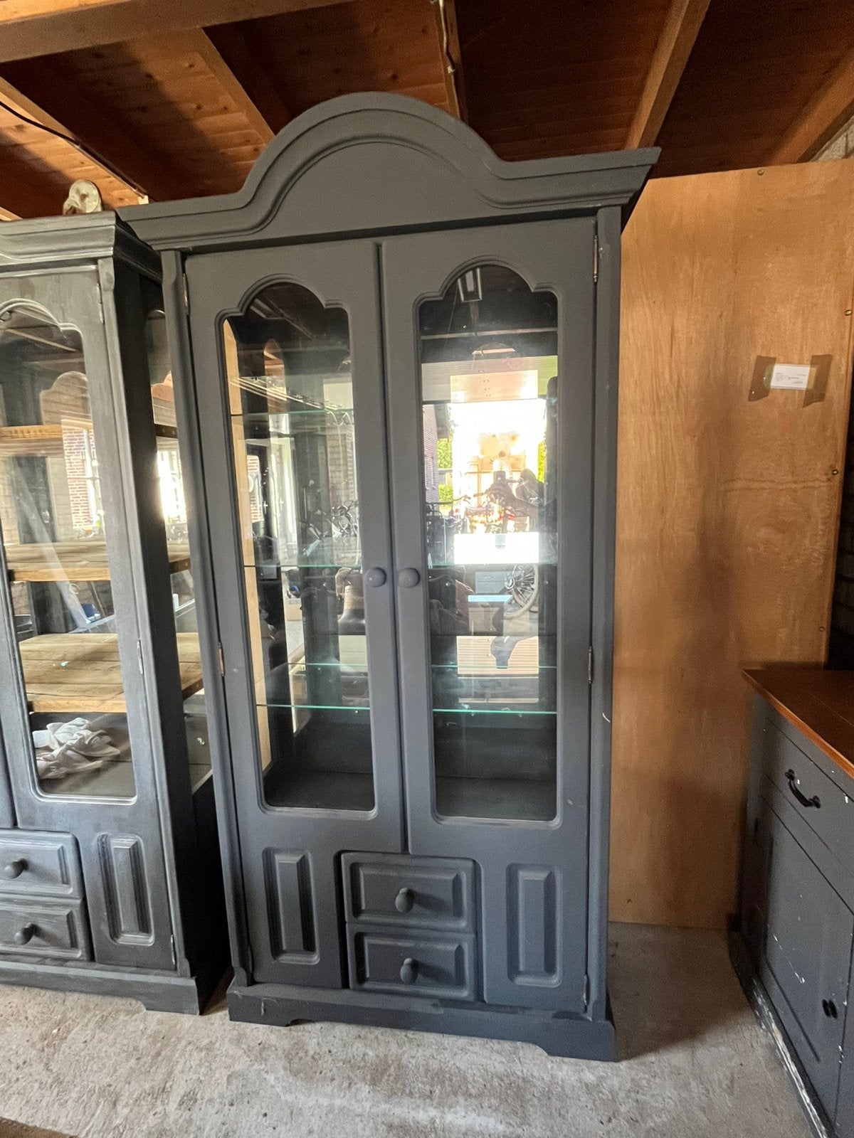 Super mooie vitrine kast, Huis en Inrichting, Kasten | Vitrinekasten, Ophalen, 50 tot 100 cm, 150 tot 200 cm, 25 tot 50 cm