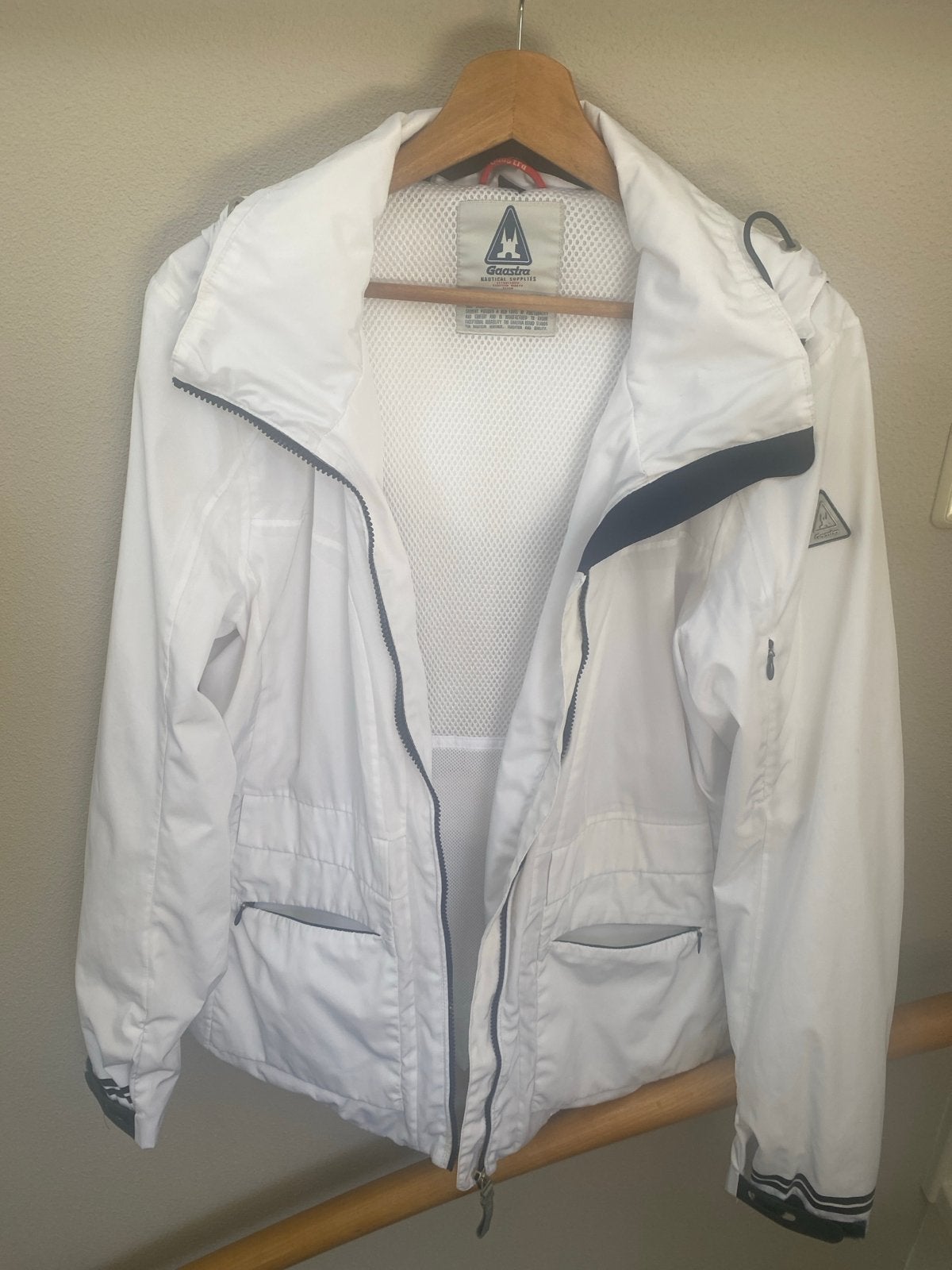 Gaastra witte capuchon jas, maat XL, Ophalen of Verzenden, Gedragen, Maat 46/48 (XL) of groter, Wit