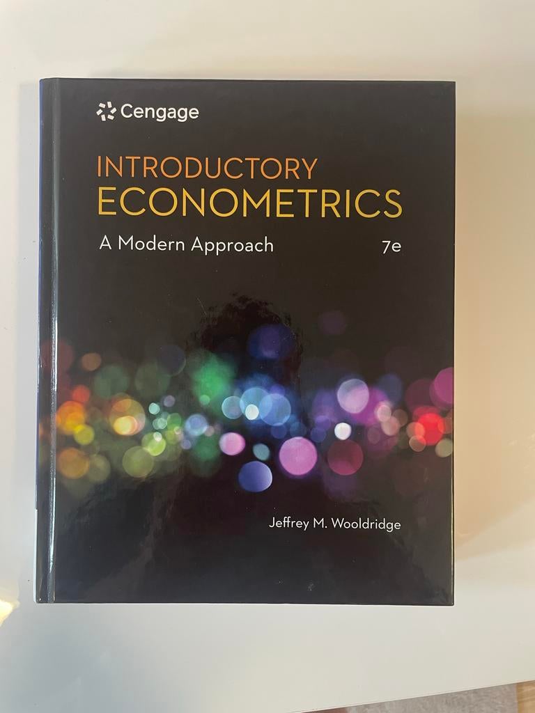 Introductory Econometrics: A Modern Approach 7e, Boeken, Ophalen of Verzenden, Gamma, Zo goed als nieuw, WO