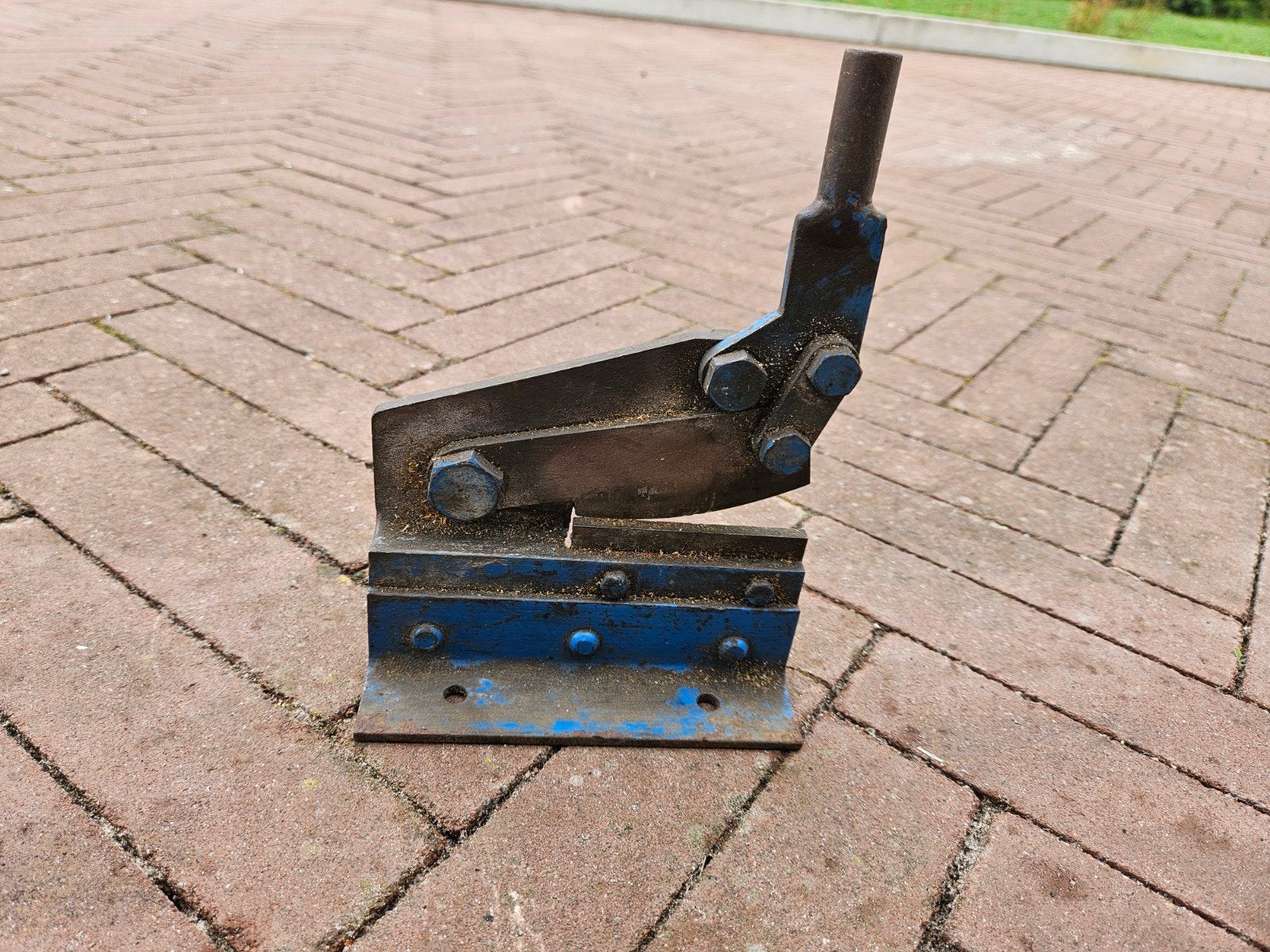 Robuuste handbediende metaalschaar voor werkplaats, Ophalen of Verzenden, Gebruikt, Snijgereedschap, Overige merken