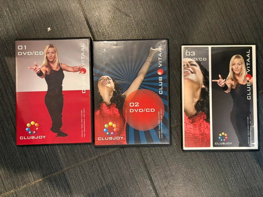 Club joy vitaal dvd en cd 1-2-3, Cursus of Instructie, Yoga, Fitness of Dans, Alle leeftijden, Ophalen of Verzenden