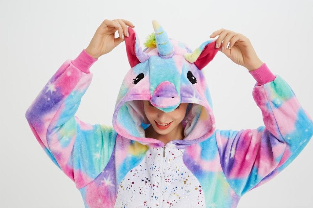 Onesie verkleden unicorn eenhoorn 98 t/m XL NIEUW roze blauw, Ophalen of Verzenden, Nieuw, 134 t/m 140, Jongen of Meisje