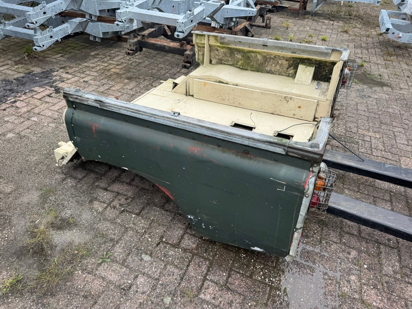 Land Rover series 109 stationwagon achterbak, Engeland, Achterklep, Voor, Info@yellowtradingcompany.com