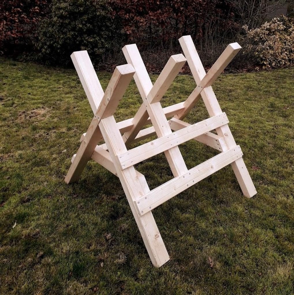 Zaagbok hout stevig, Tuin en Terras, Ophalen, Nieuw, Benzine, Liggend
