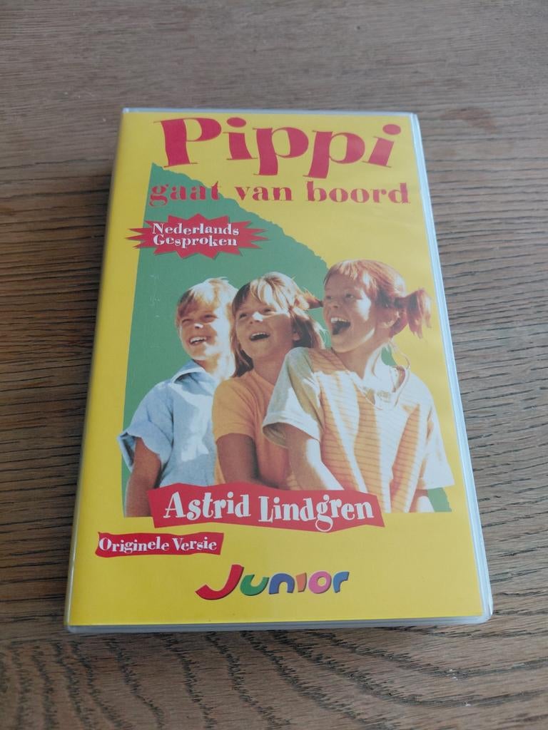 Pippi Langkous gaat van boord videoband., Cd's en Dvd's, VHS | Kinderen en Jeugd, Gebruikt, Alle leeftijden, Kinderprogramma's en -films